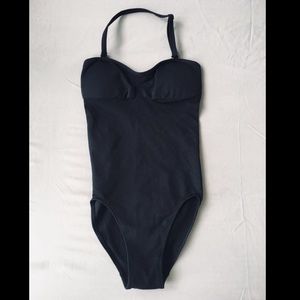 Uniqlo U Black Halter Neck One-Piece Swimsuit